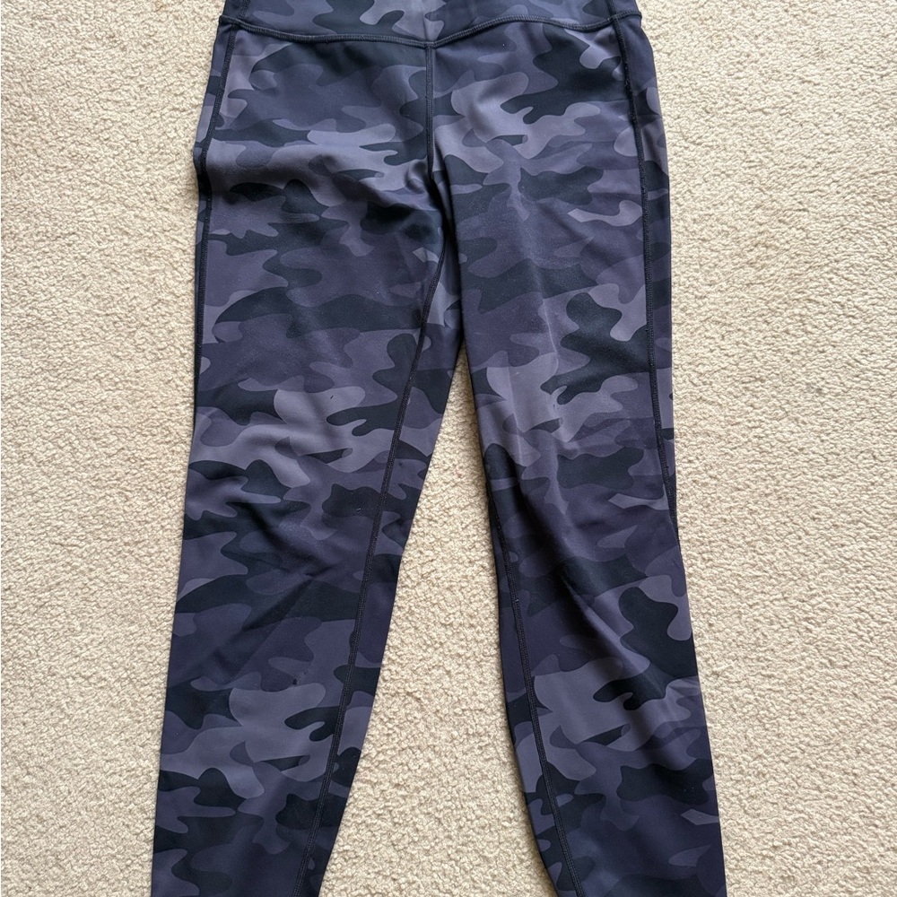 Lole Black and Gray Patterned Leggings